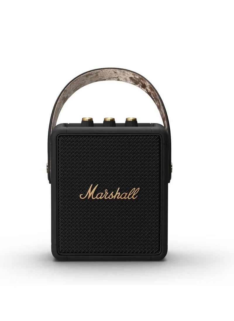 Marshall - Marshall Stockwell II Portable Bluetooth Speaker, Black and Brass - Image 1