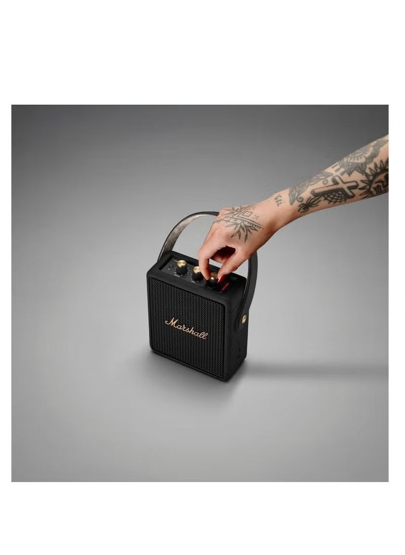 Marshall - Marshall Stockwell II Portable Bluetooth Speaker, Black and Brass - Image 1