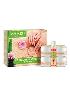 VAADI HERBALS Soothing And Refreshing Pedicure Manicure Spa Kit, Cream And Oil Set, 135G  - Image 1
