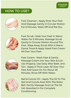 VAADI HERBALS Soothing And Refreshing Pedicure Manicure Spa Kit, Cream And Oil Set, 135G  - Image 3