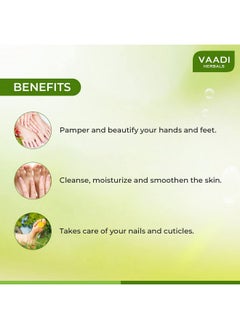 VAADI HERBALS Soothing And Refreshing Pedicure Manicure Spa Kit, Cream And Oil Set, 135G  - Image 2