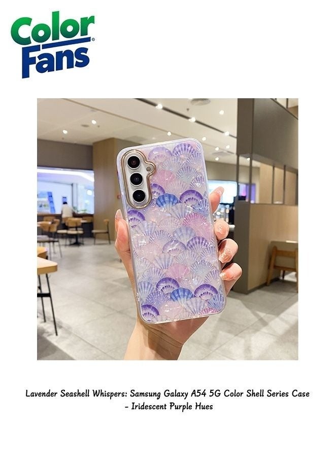 Color Fans Samsung Galaxy A54 5G Color Shell Series Case - Iridescent Purple Hues