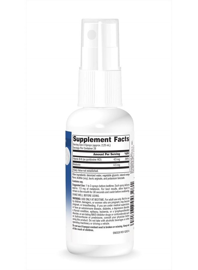 Source Naturals بخاخ نوترا سبرينغ بنكهة البرتقال 1.5 ملغ - 2 أونصة سائلة - Image 2