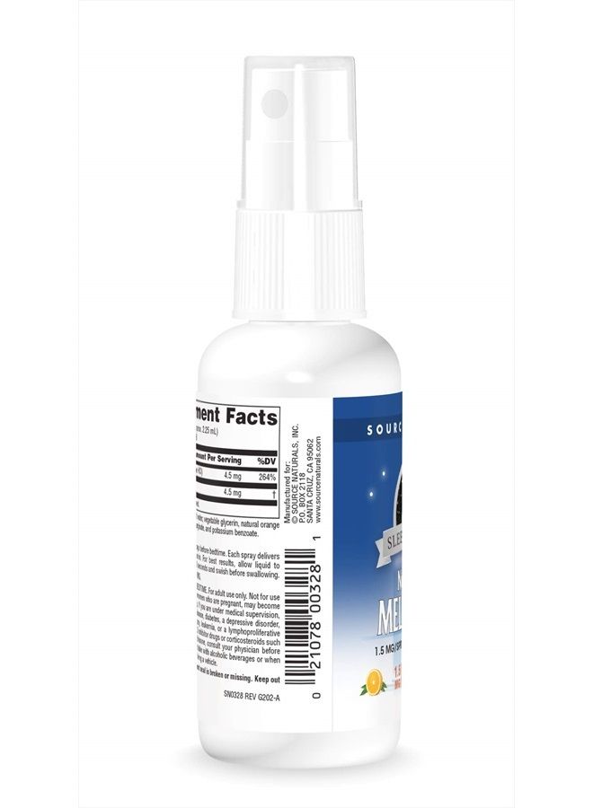 Source Naturals بخاخ نوترا سبرينغ بنكهة البرتقال 1.5 ملغ - 2 أونصة سائلة - Image 3