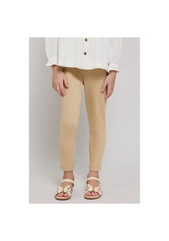 R&b Solid Knit Pants with Elastic Waist
