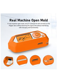 Generic Silicone Soft Protective Case Cover for Flipper Zero - Orange  - Image 4