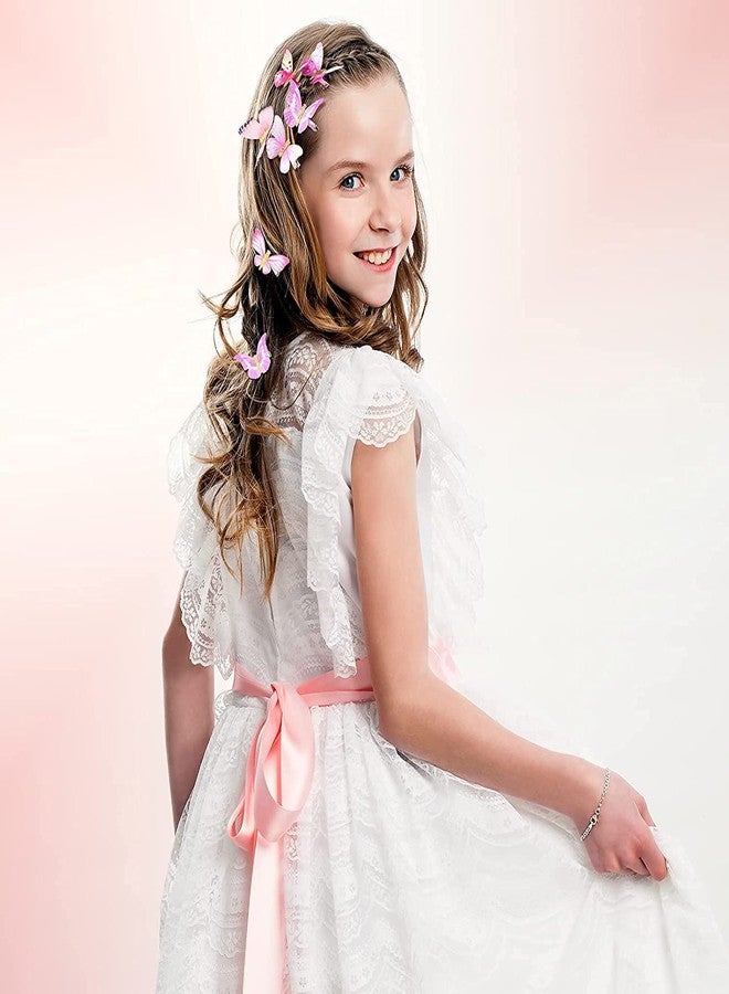 STAR WORK - Butterfly Hair Clips Glitter Barrettes Butterfly Snap Hair Clips for Teens Women Hair Accessories (SET OF 6) - Image 4