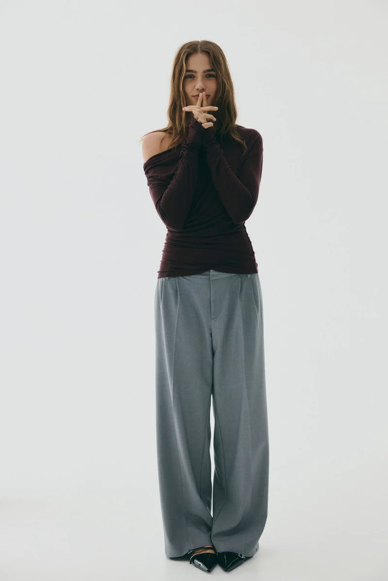 H&M Draped one-shoulder top