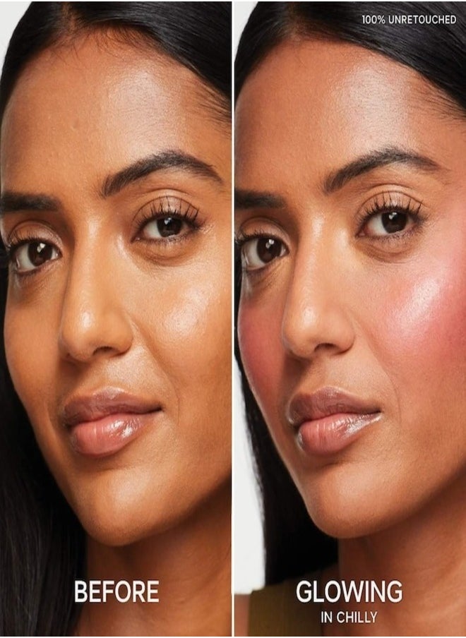 Saie SAIE Dew Blush - Lightweight Blendable Liquid Blush, Chilly - mauve11g for a Natural Glow  - Image 4