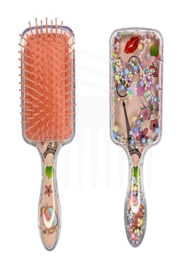 Combelle Confetti Paddle Hair Brush for Women, Kids & Girls | Detangler Brush for Wet & Dry Hair | No Pain, Anti-Tangle, Anti-Frizz, Travel-Friendly Comb (21cm) - Image 2