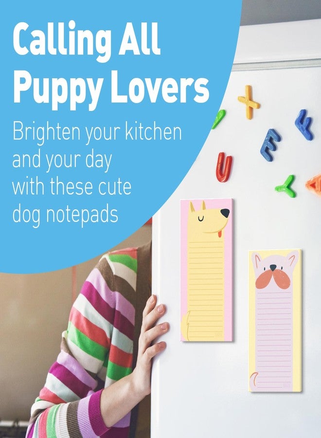 Sweetzer & Orange S&O Magnetic Notepads for Refrigerator 4 Pack - Magnetized journals for Fridge Sets, Sticky Notes for cooler- Magnet back sheets for freezer - 3.5” x 7”, 45 Pages - Image 2