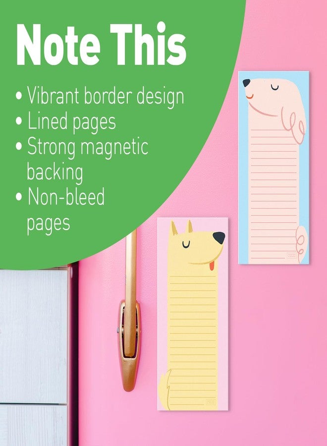 Sweetzer & Orange S&O Magnetic Notepads for Refrigerator 4 Pack - Magnetized journals for Fridge Sets, Sticky Notes for cooler- Magnet back sheets for freezer - 3.5” x 7”, 45 Pages - Image 4