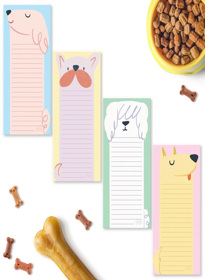 Sweetzer & Orange S&O Magnetic Notepads for Refrigerator 4 Pack - Magnetized journals for Fridge Sets, Sticky Notes for cooler- Magnet back sheets for freezer - 3.5” x 7”, 45 Pages - Image 1