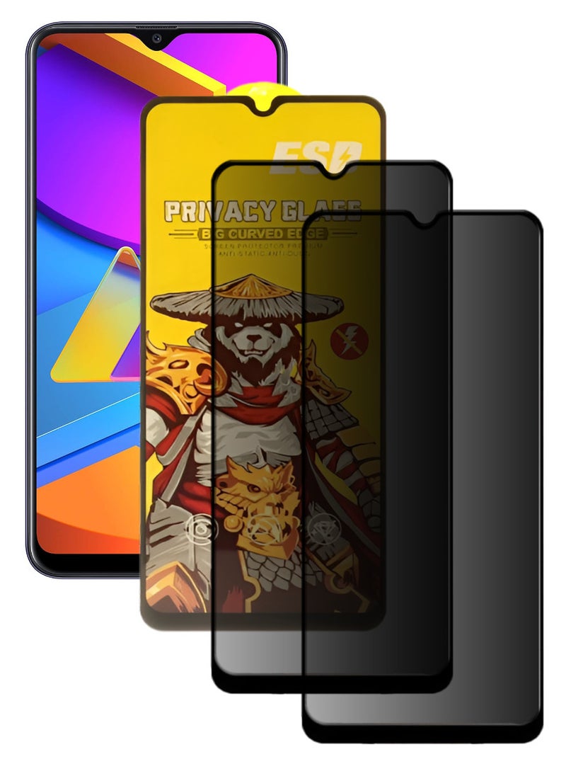 ESD 2 Pieces Tempered Dustproof Privacy Glass Screen Protector Compatible For Samsung Galaxy M10s - Image 1