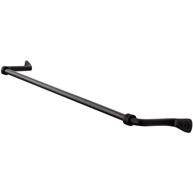 FARMEHOUSE BATHROOM TOWEL HOLDER WROUGHT IRON MATTE META BLACK TOWEL BAR WALL MOUNT ROD HANDMADE HOME DECOR METAL KITCHEN HANGER BAR 17 FITS 145 INCH TOWELS