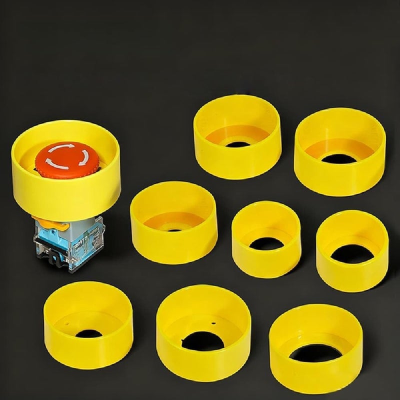 22/25/30/42mm Round Plastic Emergency Stop Button Switch Protective Dust Cover