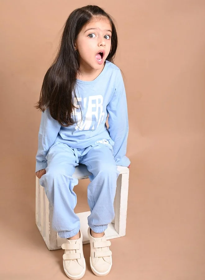 LILPICKS Never Mind Printed Top with Jogger Set