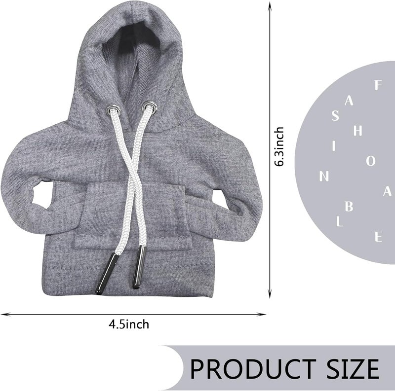 vvag Gear Shift Hoodie, Hoodie Car Gear Shift Cover, Car Shift Knob Hoodie, Automotive Interior Accessories, Universal Fit Knob Cover Gift (Gray) - Image 2