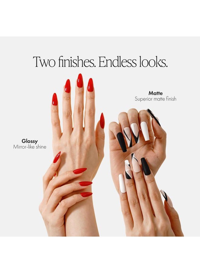KUPA GelFinity - Soak Off Gel - Top Coat Glossy Finish (No-Wipe) Bundle 8.0 Fl Oz + 0.5 Fl Oz - Image 3