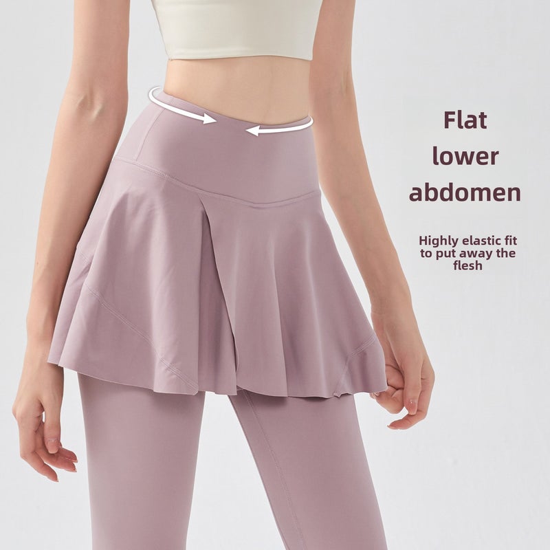 Generic Autumn Winter High-Waist Yoga Pants for Women Lotus Pink - Image 2