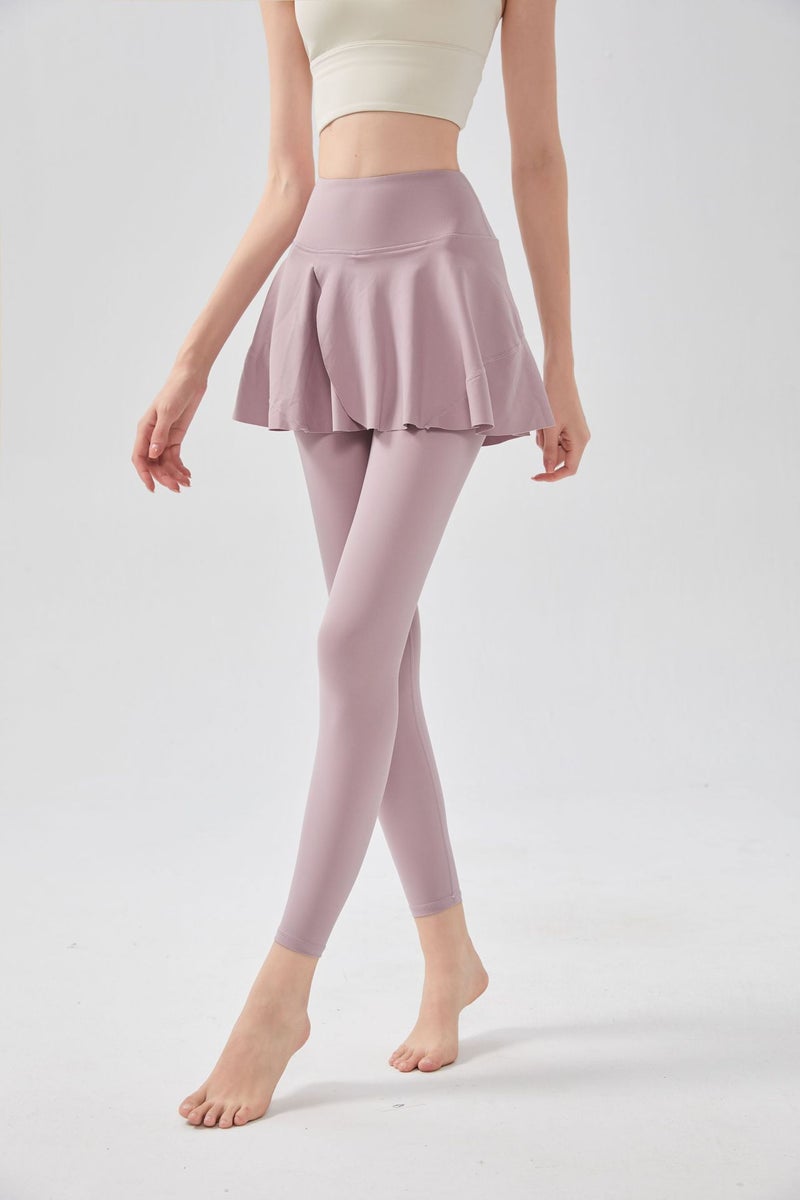 Generic Autumn Winter High-Waist Yoga Pants for Women Lotus Pink - Image 1