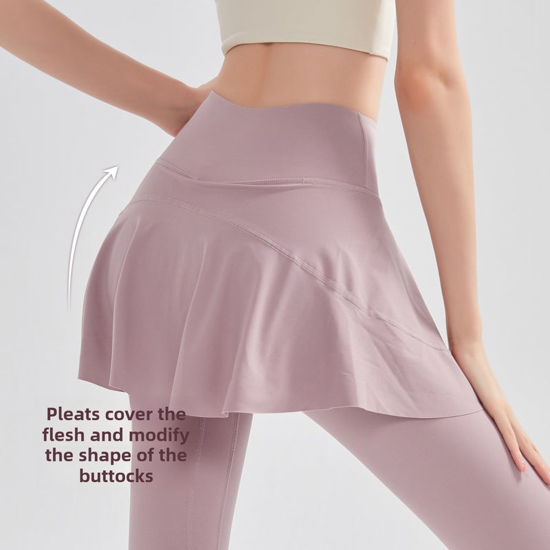 Generic Autumn Winter High-Waist Yoga Pants for Women Lotus Pink - Image 3