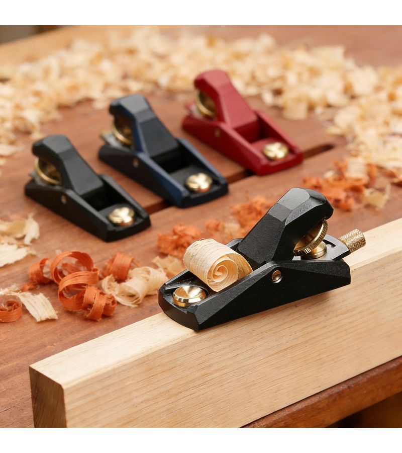 Black Aluminum Compact Hand Planer Flat Bottom Edge For Wood Trimming - Image 4