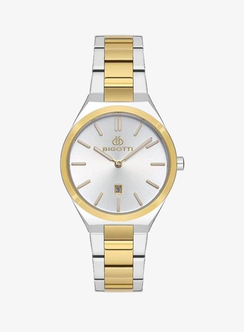 Bigotti - Quotidiano Women Watch | Stainless SteelBrass Case | Analog | Round Dial | Mineral Glass | Japanese Quartz | Water Resistant 30 Meters - Image 1