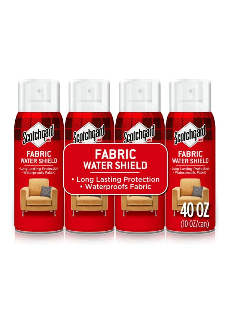 Scotchgard Fabric Water Shield (4-Pack, 10 oz Each) - Long Lasting Protection & Water Repellent Spray - Image 1
