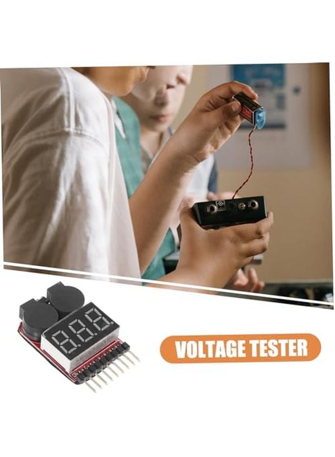 2Pcs Lipo Battery Checker with Low Voltage Alarm Compact Monitor for Accurate Voltage Testing - Image 3