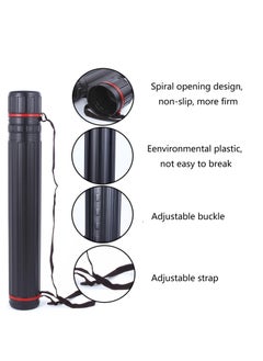 Ecjiuyi Poster Tube with Strap,2pack Expandable Blueprint Tubes,Waterproof Telescoping Poster/Art/Document/Diamond Painting Kit Storage Transport Carrying Tube  - Image 5