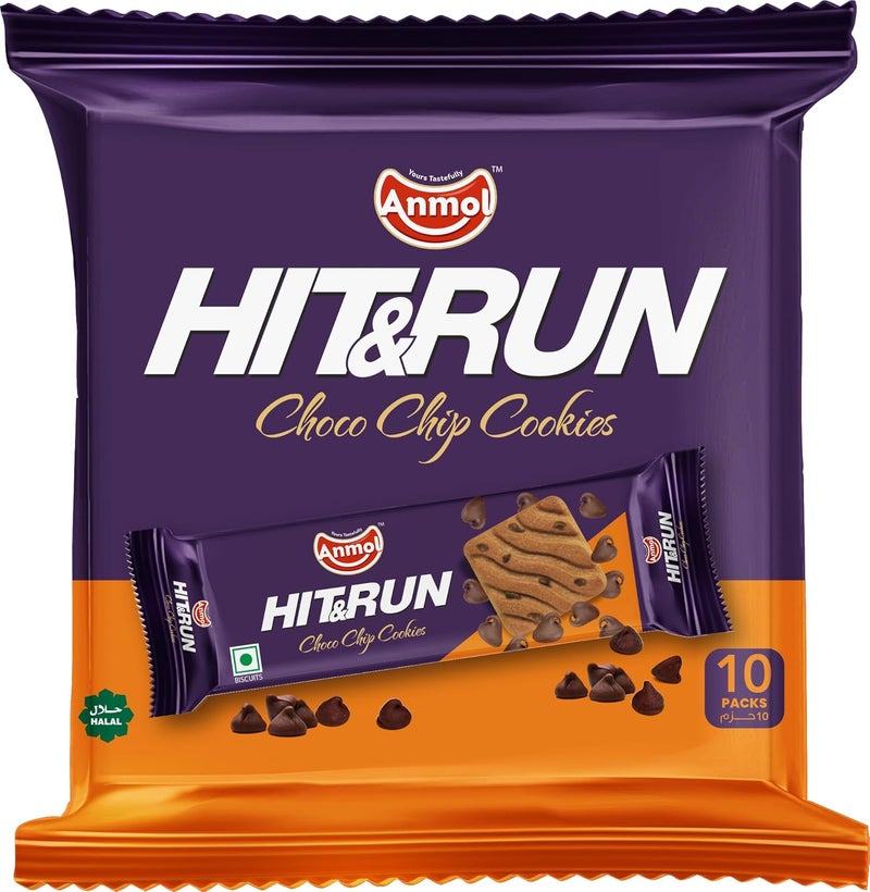 Anmol Hit & Run Choco Chip Cookies - 65g - Image 1