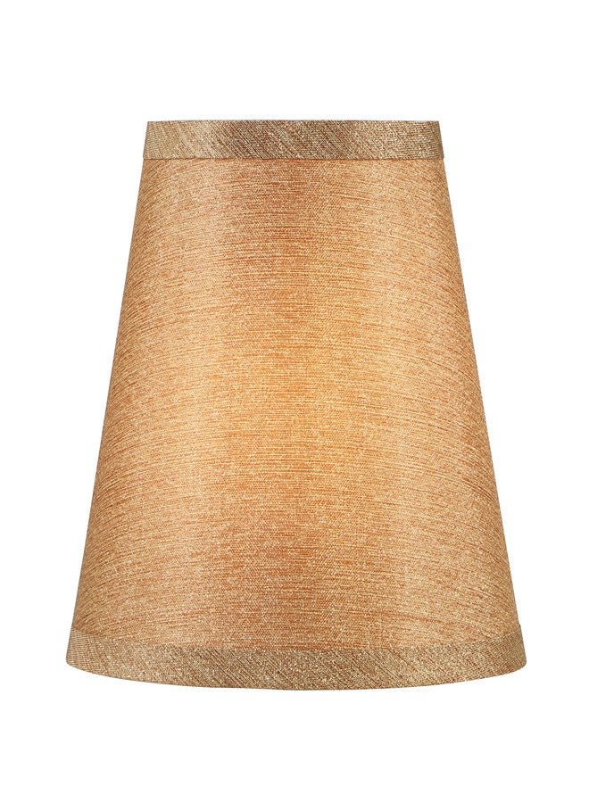 Aspen Creative 56026A, Empire Uno Lamp Shade in Gold Brown, 5" Top x 8" Bottom x 7" Slant Height, Slip UNO 33mm - Image 2