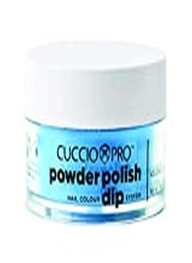Cuccio Colour Powder Nail Polish - Lacquer For Manicure And Pedicure - Highly Pigmented Powder That Is Finely Milled - Durable Finish With A Flawless Rich Color - Easy To Apply -'Neon Blue - 0.5 Oz  - Image 3
