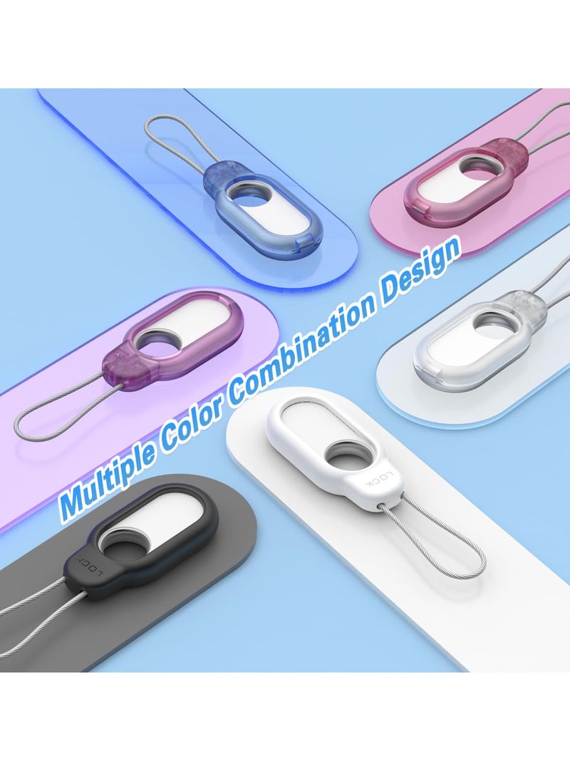 2 Pack Smart Tag 2 Secure Holder Case, Silicone with Samsung Galaxy SmartTag2 Keychain Full Body Shockproof, Anti-Scratch for Backpacks, Car Keys,Luggage, Valuables and More