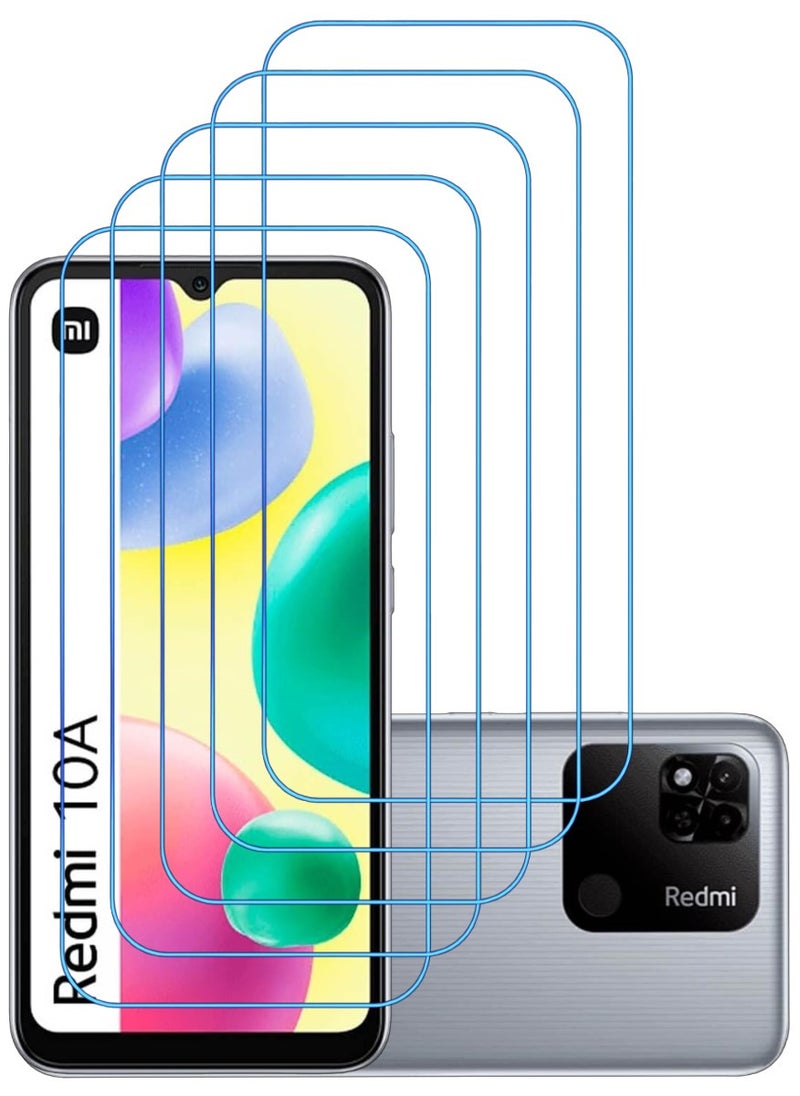 ACLIX 5 Pieces Antistatic ESD Dustproof Premium Quality High Definition Clear Tempered Glass Screen Protector Designed For Xiaomi Redmi 10A - Image 1