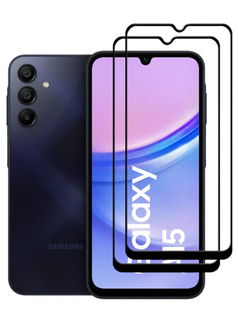 ACLIX 2 Pieces Antistatic ESD Dustproof Premium Quality High Definition Tempered Glass Screen Protector Designed For Samsung Galaxy A15 - Image 1