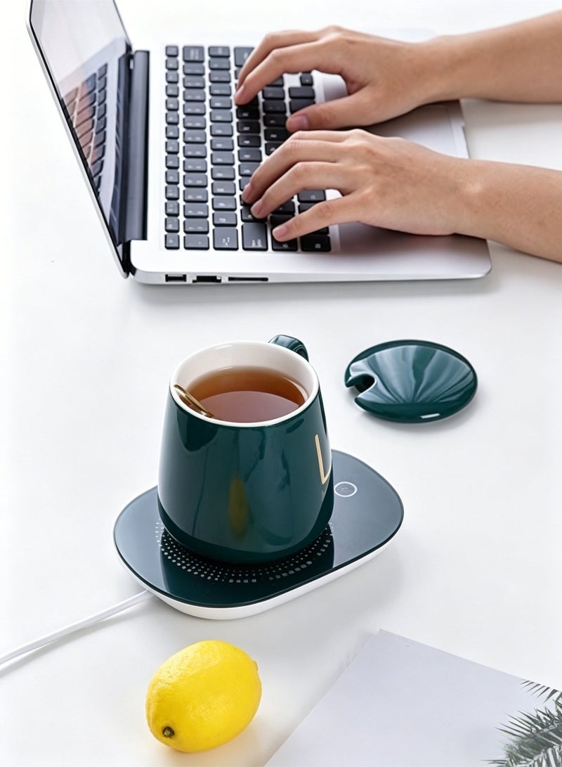 loven Smart coffee set, automatic switch, gravity-sensor mug, desk-friendly, with insulated mug heating plate (up to 55°C/131°F), 14 oz. - Image 4