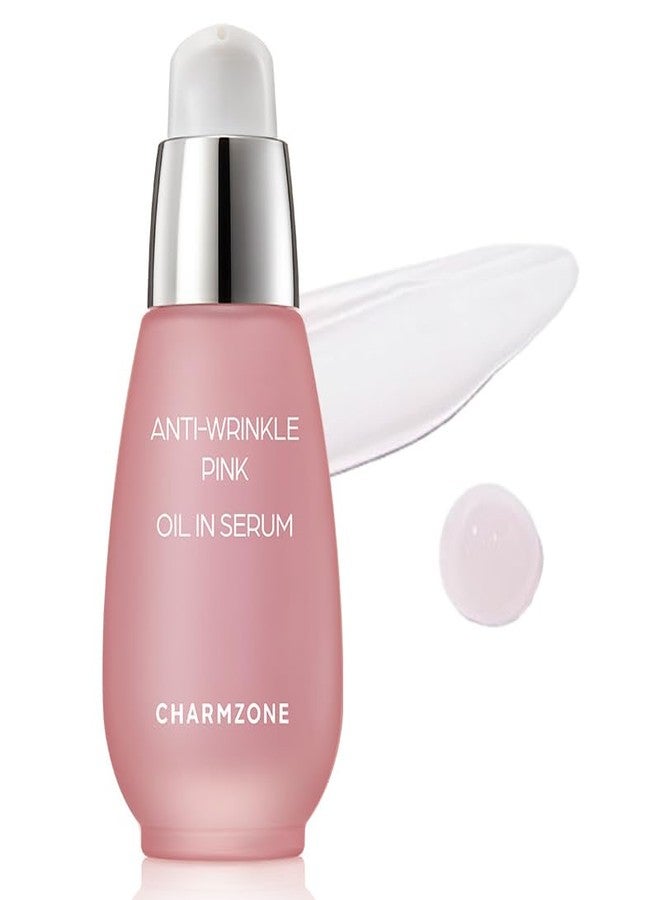 CHARMZONE Anti-Wrinkle Pink Oil-In Serum - Hydrating & Firming Korean Skincare | Face Serum with Bulgarian Damask Rose & Plant-Based Oils for Soothing & Moisturizing Dry, Sensitive Skin (1.01 fl oz) - Image 1