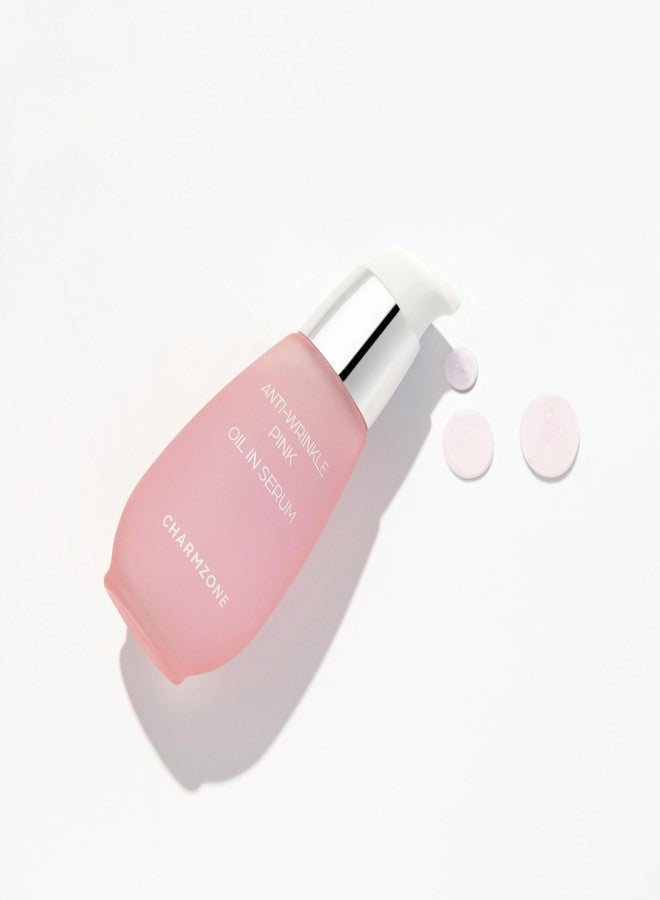 CHARMZONE Anti-Wrinkle Pink Oil-In Serum - Hydrating & Firming Korean Skincare | Face Serum with Bulgarian Damask Rose & Plant-Based Oils for Soothing & Moisturizing Dry, Sensitive Skin (1.01 fl oz) - Image 4