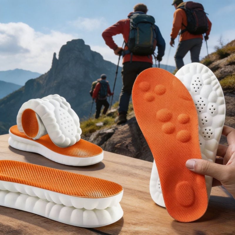 1 Pair Unisex Cloud Feel Massage Insoles Men Comfort Arch Support Walking Insoles Size 41CM 42CM - Image 1