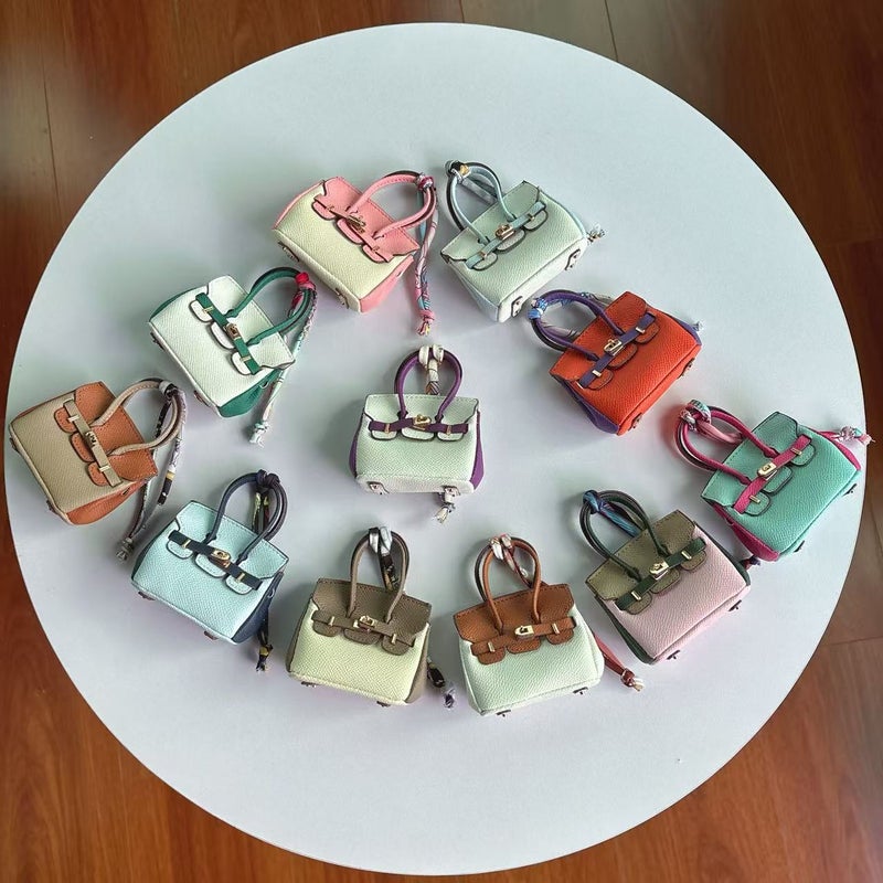 Mini Contrast Platinum Bag Pendant High-End Mouth Red Envelope Earphone Bag Pendant Car Key Chain Pendant - Image 3