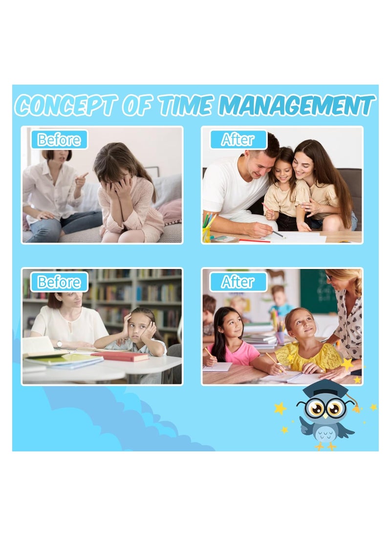 SYOSI - Kitchen Timer, 55-Minute Countdown Timer, Classroom Visual Timer for Kids and Adults, Durable Mechanical Kitchen Timer Clock - NO Batteries Required - Timer in The Shape of Alarm Clock (Owl) - Image 1