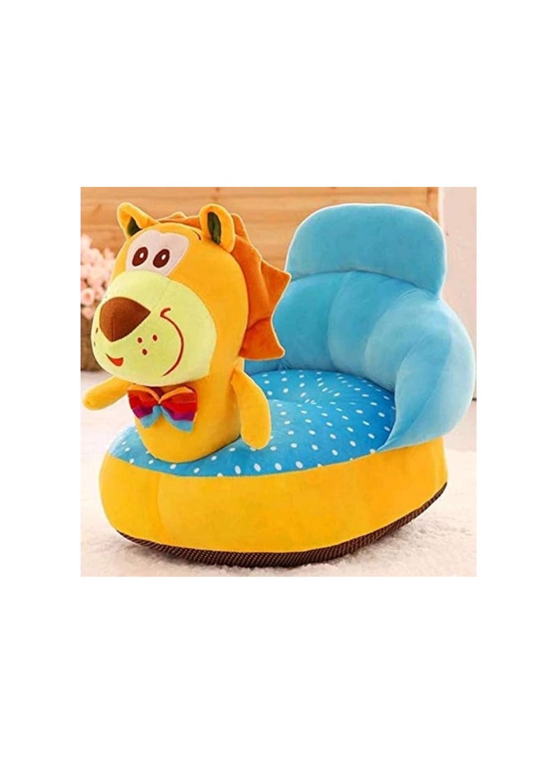 AVS Avs Tiger Shape Baby Soft Plush Cushion Baby Sofa for Kids - 1, Multicolor, 1 Seater  - Image 1