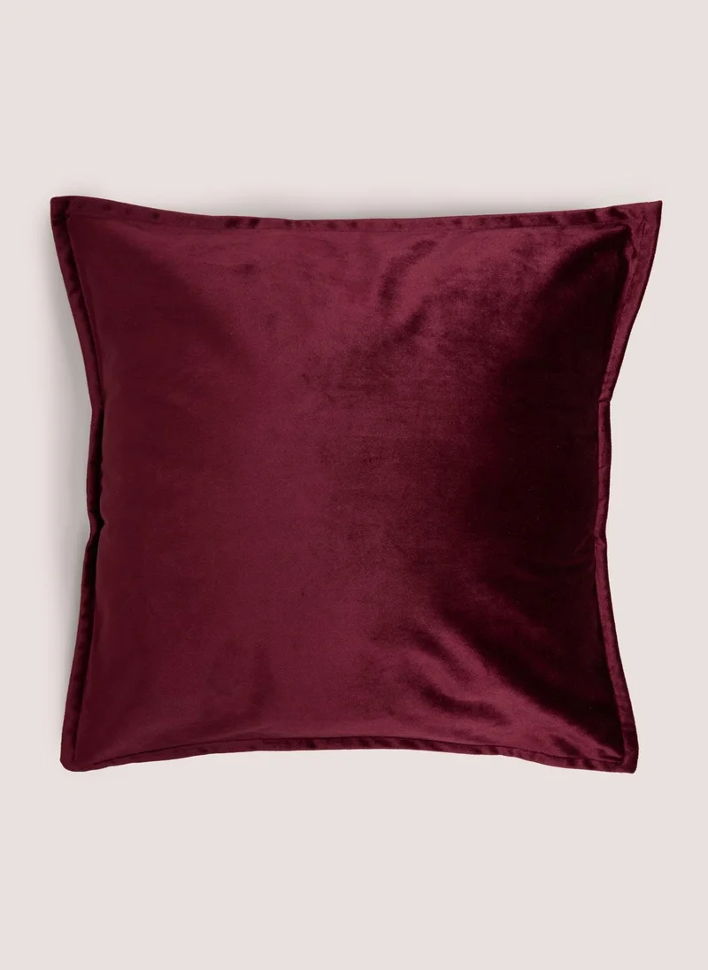 Matalan Burgundy Velvet Cushion