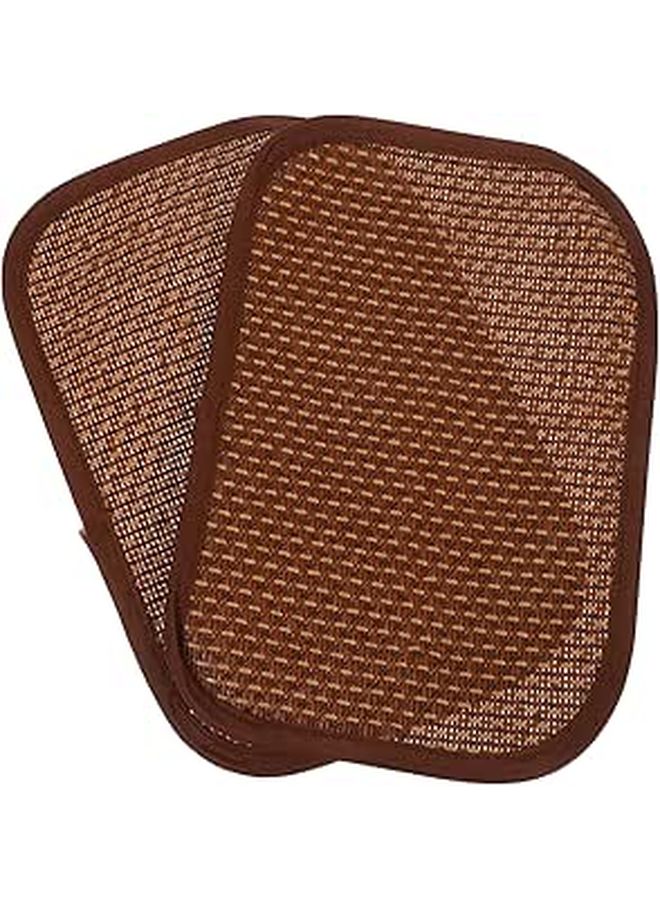 Rabbit Cooling Mat 2 Pcs Bunny Bedding Grass Pad for Guinea Pigs Hamster - Image 1