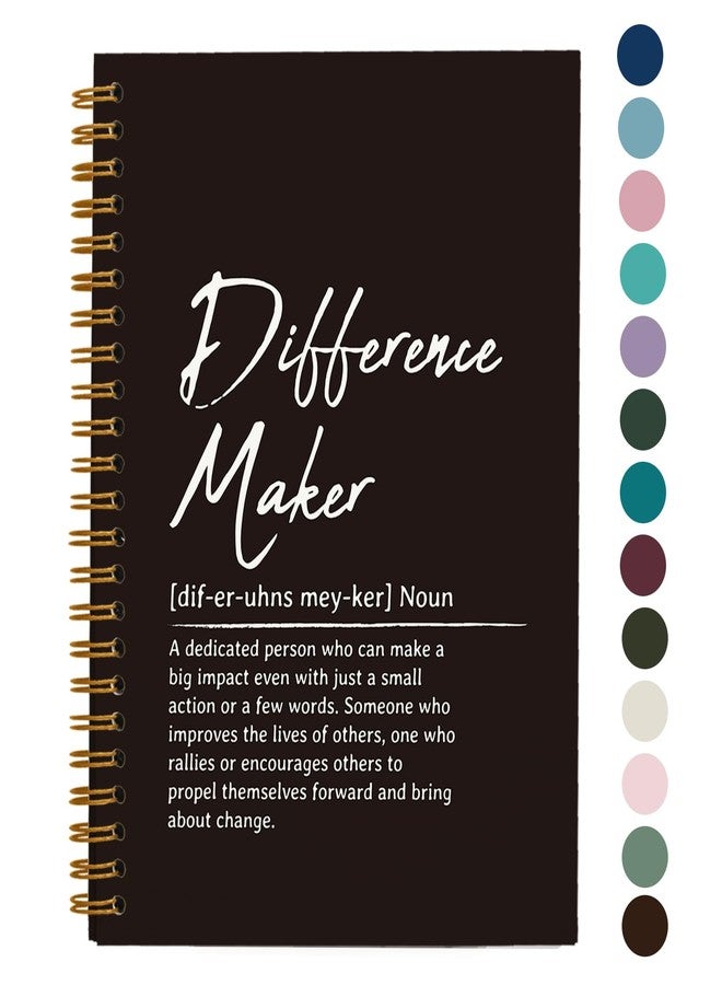 OXW Difference Maker Defination Gift-Thank You Gifts for Leader Mentor Teacher Coach Boss Appreciation Gifts, Coworker Gifts, Hardcover Spiral Notebook 5.5 x 8.3 - Image 1