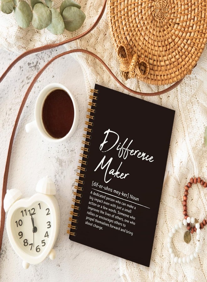 OXW Difference Maker Defination Gift-Thank You Gifts for Leader Mentor Teacher Coach Boss Appreciation Gifts, Coworker Gifts, Hardcover Spiral Notebook 5.5 x 8.3 - Image 3