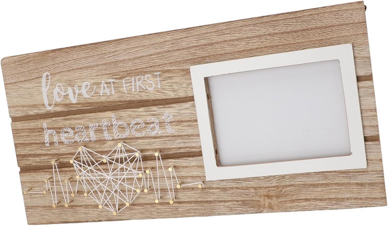 Baby Picture Frame Wooden Keepsake - Handcrafted Newborn Photo Frame for First Time Moms & Pet Parents | Nursery Wall Decor Memory Display with Engravable Plaque - Image 5