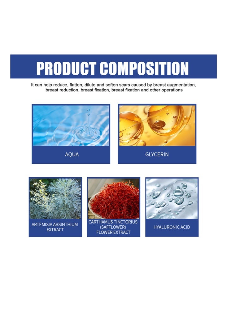 EELHOE Silicone Scar Sheets, Reusable Washable Silicone Scar Tape, Surgery Scars Removal Treatment, Medical Grade Silicone Scar Sheets For You 4-Pairs - Image 3